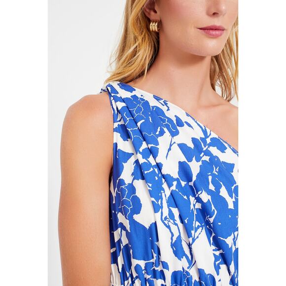 TUCKERNUCK Hyacinth House Blue Floral One Shoulder Sybil Maxi Dress NWT Size XXS - Picture 6 of 10